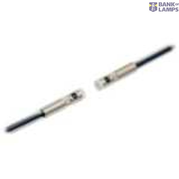 Fiber optic sensor head, through-beam, cylindrical radial, diameter 5 mm, R40 chemical and oil resistant fiber, 5 m cable E32 5159B image 1