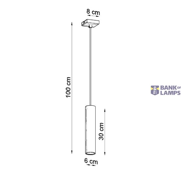 HANGING LAMP LAGOS 1 WHITE GU10 1X40W IP20 image 2