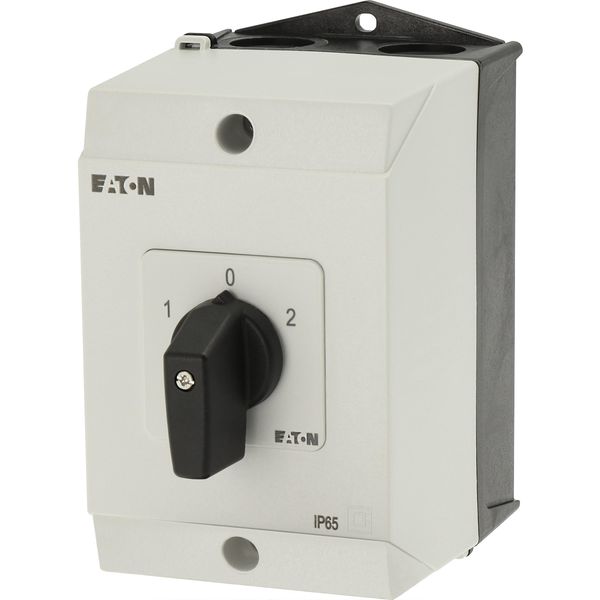 T3-3-8401/I2 Reversing switches, T3, 32 A, surface mounting, 3 contact unit(s), Contacts: 5, 60 °, maintained, With 0 (Off) position, 1-0-2, Design number 8401 image 26