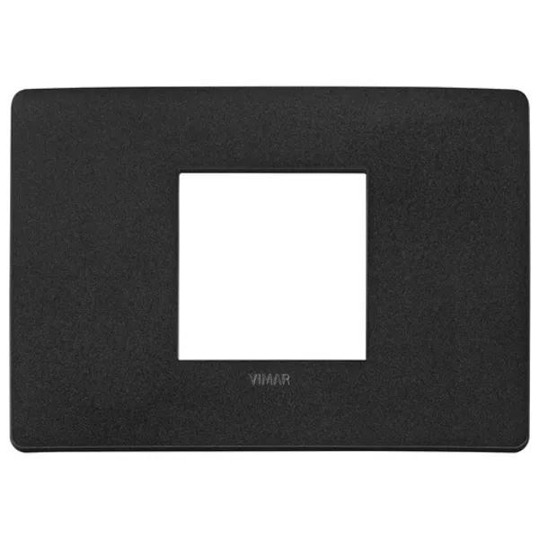PlanaUp 2Mcentr. cover plate, matt black image 1