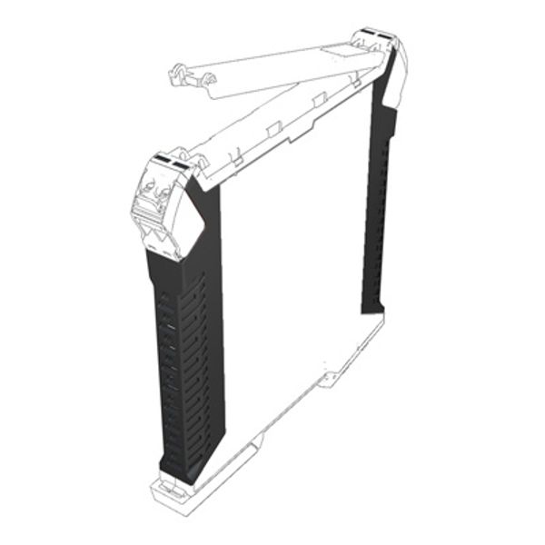Side element, OMNIMATE Housing - series CH20M  Light Grey, Side element, Width: 12.5 mm image 1