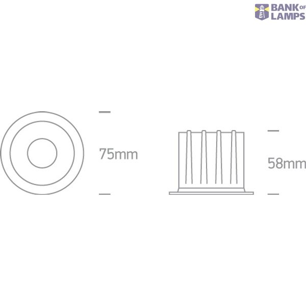 WHITE LED 7W WW IP20 45deg 230V DARK LIGHT image 4