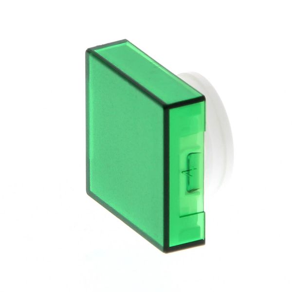 Pushbutton, illuminated, square, IP40, green A16 2026B image 1