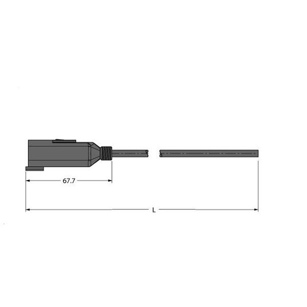 Deutsch Connector Connection Cable   DT04-6PG-A-10/TXL image 1