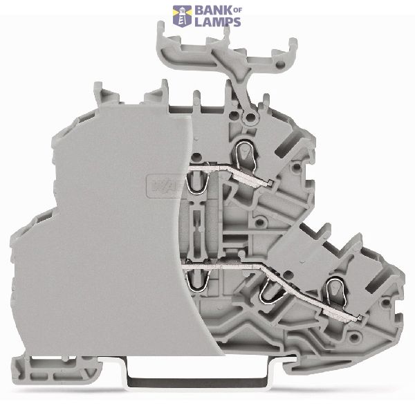 Double-deck terminal block Through/through terminal block with end pla image 2