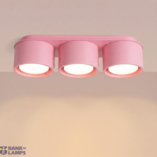 Ceiling lamp MODO 3 pink Gx53 image 2