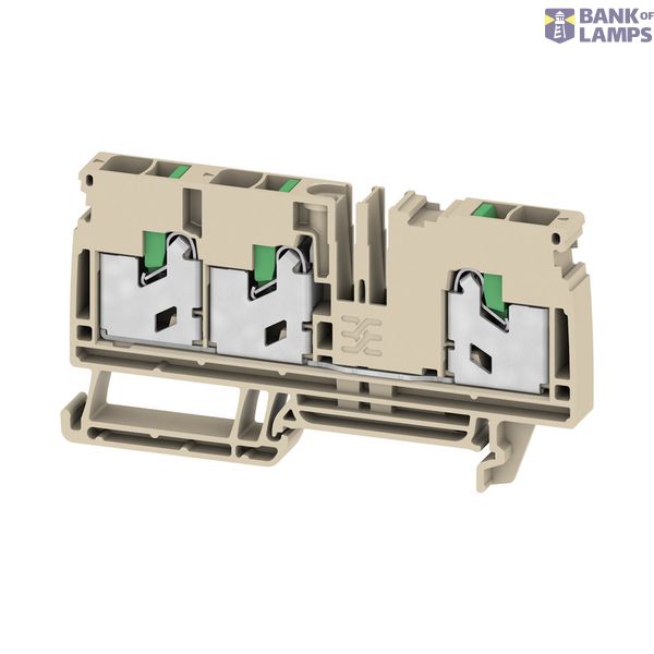 Feed-through terminal block, SNAP IN, beige, 6 mm², 41 A, 1000 V, Numb image 1