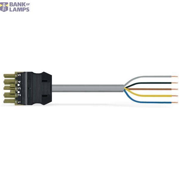 pre-assembled connecting cable Cca Socket/open-ended light green image 1