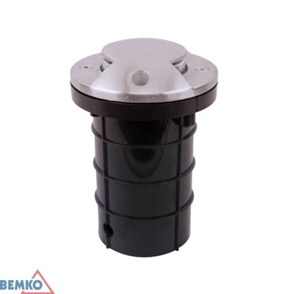 GROUND LAMP DORYT GU10 MAX-50W CIRCLE WITH COVER image 1
