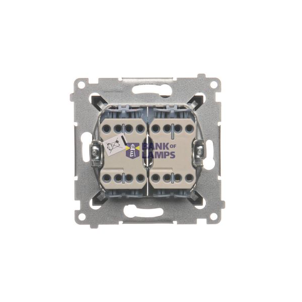 Splash-proof illuminated push button with "bell" symbol, IP44, 10AX, dark grey image 1