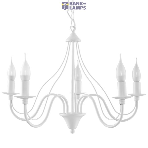 MINERVA CHANDELIER 5 WHITE E14 5X40W IP20 image 5