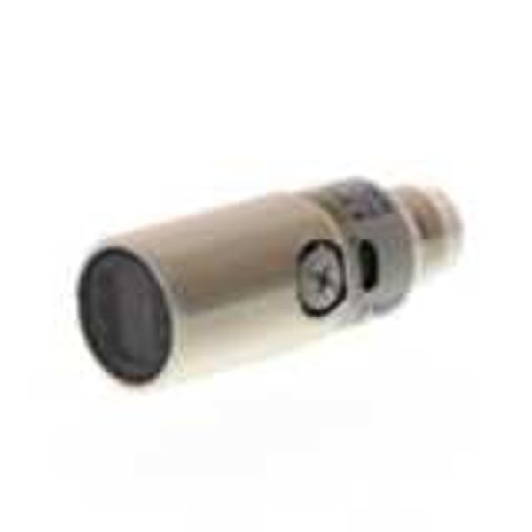Photoelectric sensor, M18 threaded barrel, stainless steel, red LED, r image 1