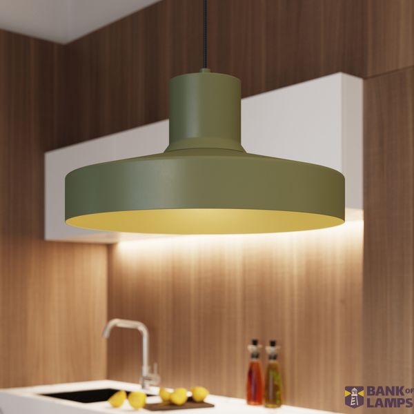 Pendant lamp BILO olive green image 12