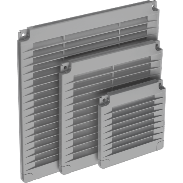 grille with plugs 100x100 grey image 1
