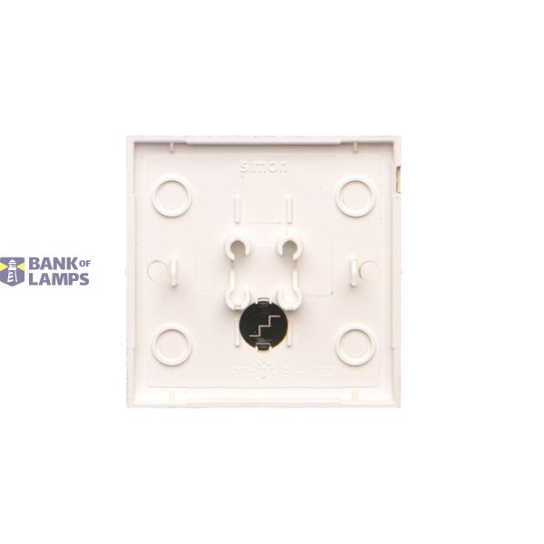 Single contact push button illuminated without pictogram, LED not replaceable Color: blue, (module), 10AX, quick connection, satin, metallized image 2
