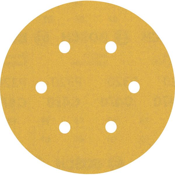EXPERT C47 Sandpaper with 6 holes for Random Orbital Sanders 15 mm, G 32 5-pc image 1