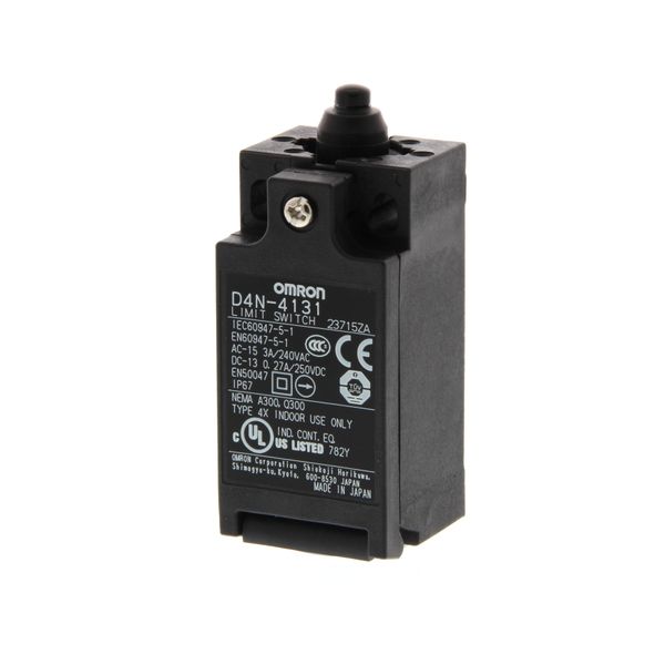 Limit switch, Top plunger, 1NC/1NO (snap-action), 1NC/1NO (snap-action D4N 0003E image 1