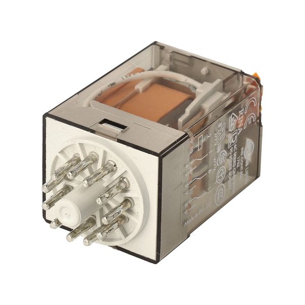 Rel. 3CO 10A/12VAC/Agni/Test button/LED (60.13.8.012.0050) image 4