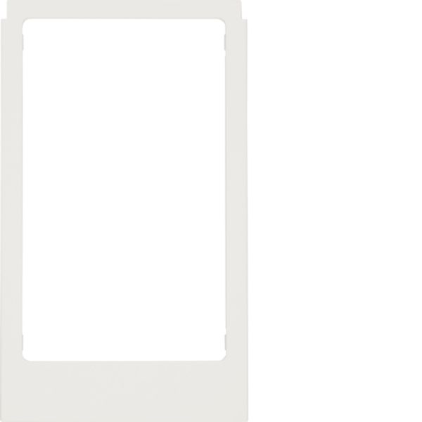 Design frame for KNX Touch Control 3.5", large opening, sharp edges, white, gloss image 1