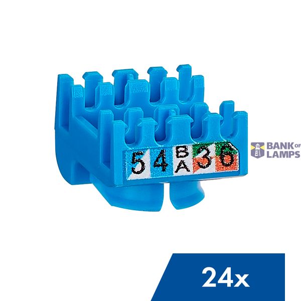 Cable organizer for HSEMRJ6GBA and HSEMRJ6GB2, blue, 24 pcs. image 1