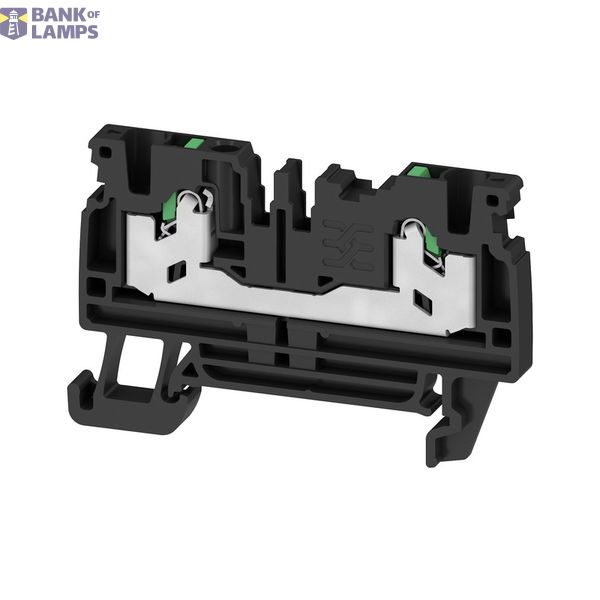 Feed-through terminal block, SNAP IN, black, 2.5 mm², 24 A, 800 V, Num image 1