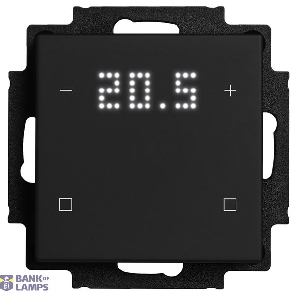 Push button switch, 4-key, 2xtemp., with display, 2 neutral keys, in./out. image 1
