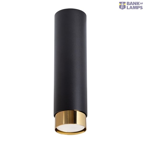 CEILING LAMP NERO 22.5 BLACK/GOLD 1XGU10 image 2