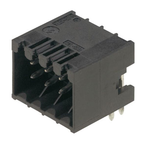 PCB plug-in connector, male header, closed side, THT solder connection, 3.50 mm, Number of poles: 28, 90°, Solder pin length (l): 3.5 mm, tinned, black, Box image 1