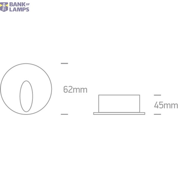 BLACK RECESSED IP54 3W WW 100-240V image 5