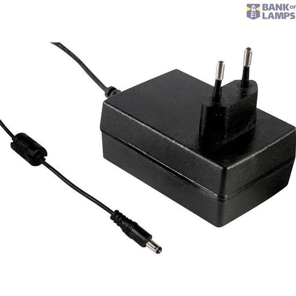 GSM18E18-P1J Plug-in switching power supply, 18W, 18V, 1A medical,, MEAN WELL image 1