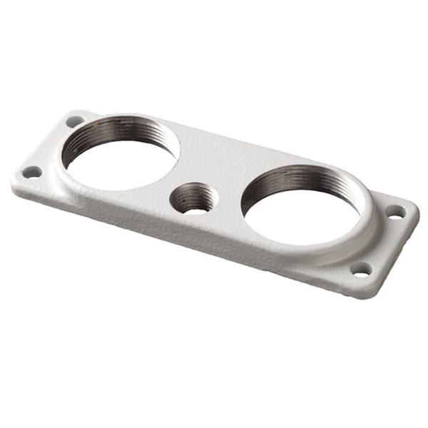 Metal B-flange for 2xM25 + 1xM16 image 2