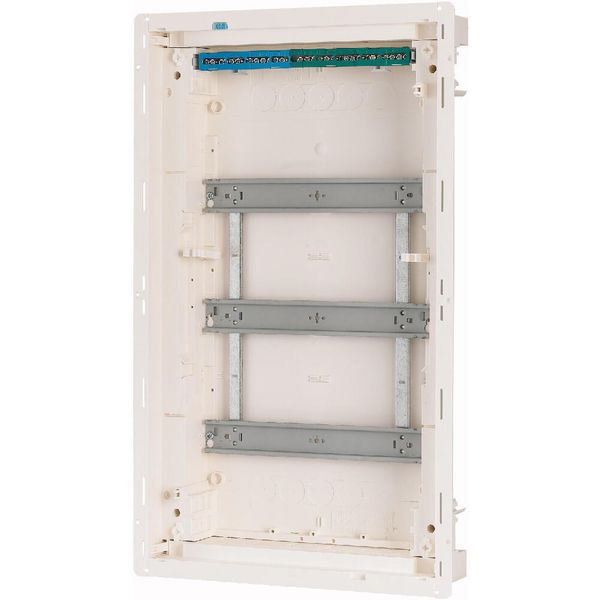 KLV-36HWS-SF Hollow wall compact distribution board, 3-rows, super-slim sheet steel door image 15