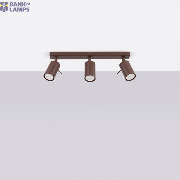 Ceiling lamp RING 3L brown image 3
