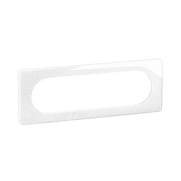 PLATE 3G LARGE RELIEFED WHITE image 3
