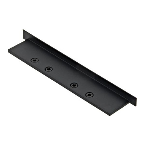 Profile end cap LBGI flat closed / black, incl. 4x Torx M2,5 image 1
