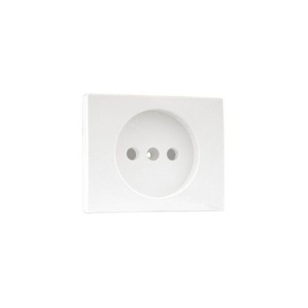 SAF COV PLAT F/SINGLE PHASE SOCKET IVORY image 1