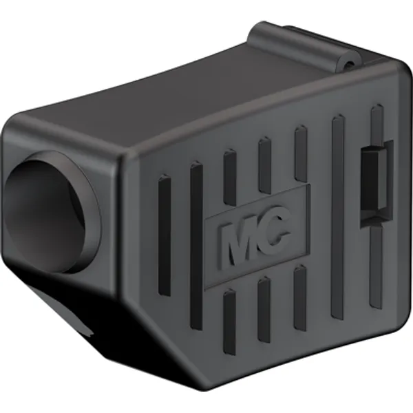 4 mm insulating grommet, solder connection, black, 22.2060-21 image 1