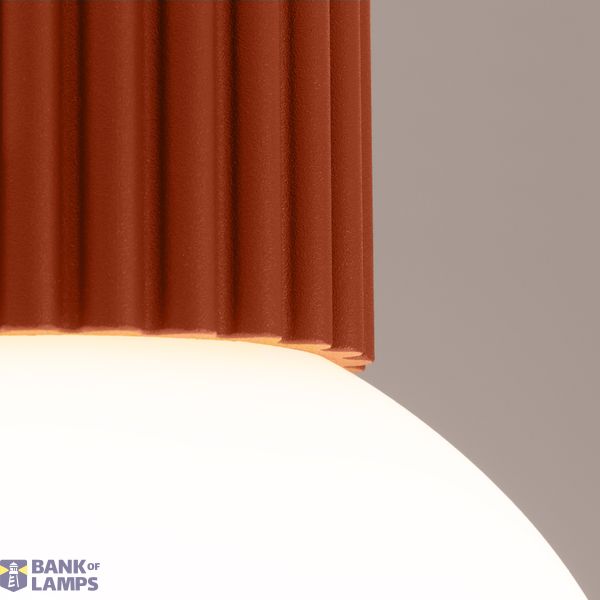 Ceiling lamp HALO red ochra IP44 image 8