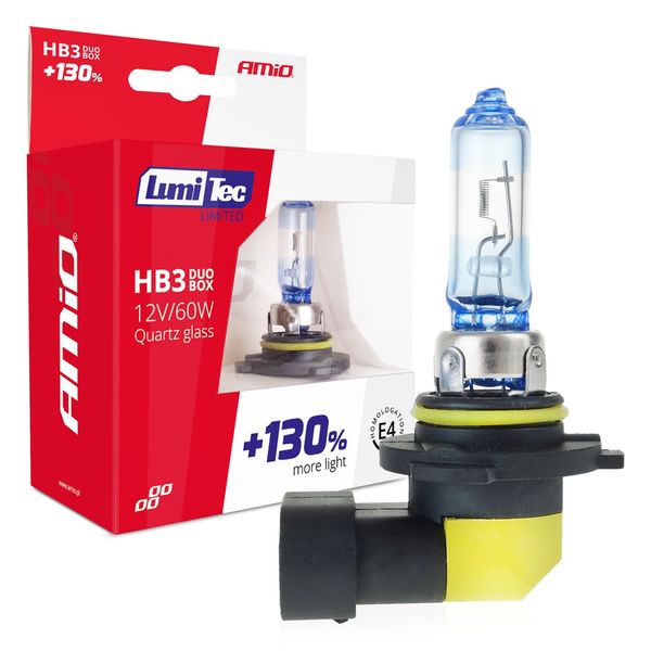 Halogen bulbs HB3 12V 60W LumiTec LIMITED +130% DUO image 1