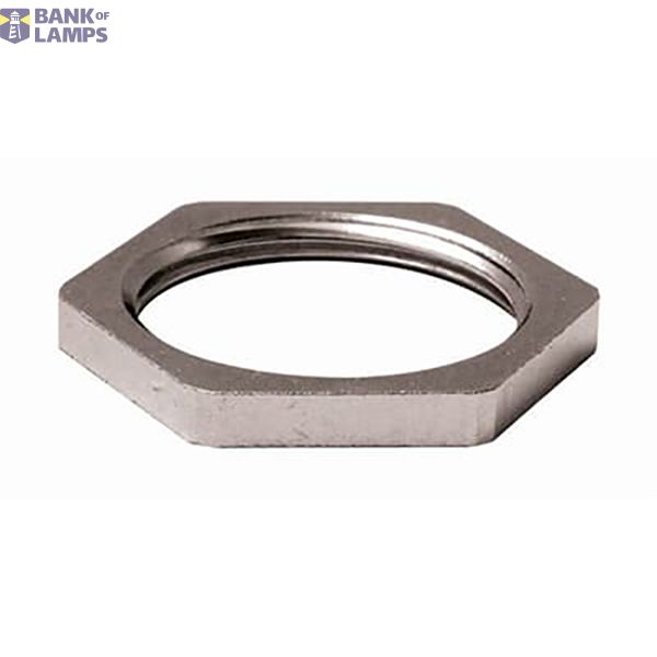 Locknut Nickel Plated Brass PG42 Metallic Raw color image 1