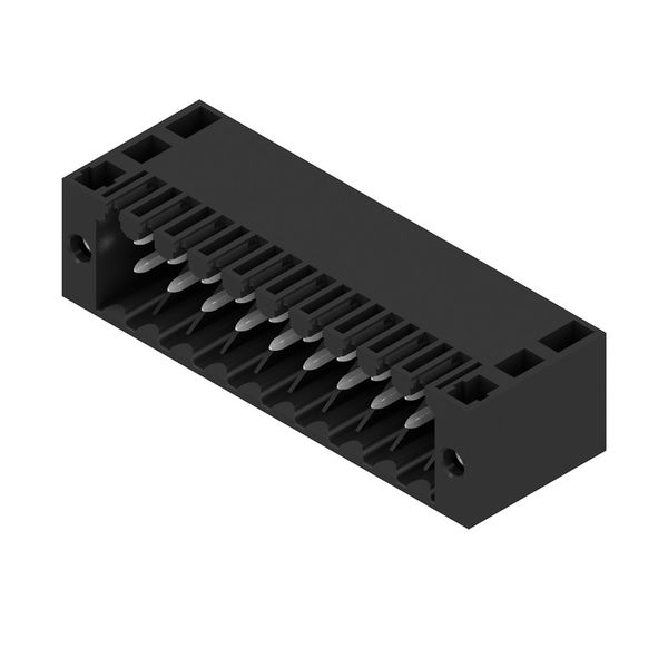 PCB plug-in connector, male header, Flange, THT solder connection, 3.50 mm, Number of poles: 20, 90°, Solder pin length (l): 3.5 mm, tinned, black, Box image 2