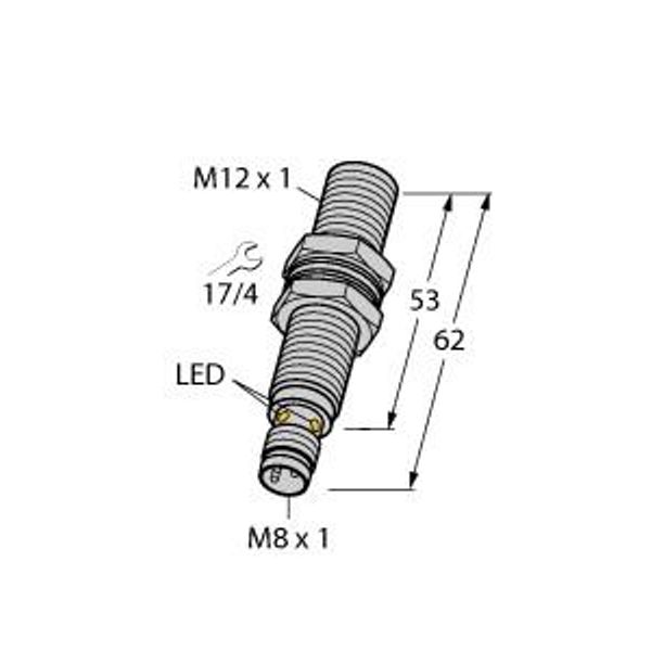 Inductive Sensor With Increased Switching Distance   BI4-G12-AP6X-V1131 image 1