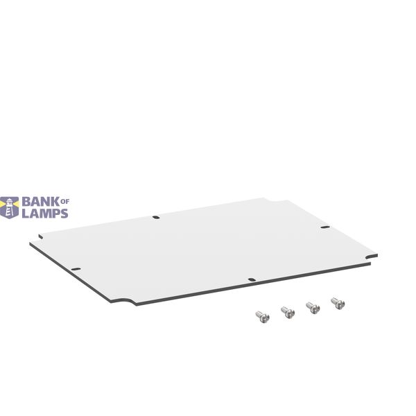 Mounting plate, light grey image 1