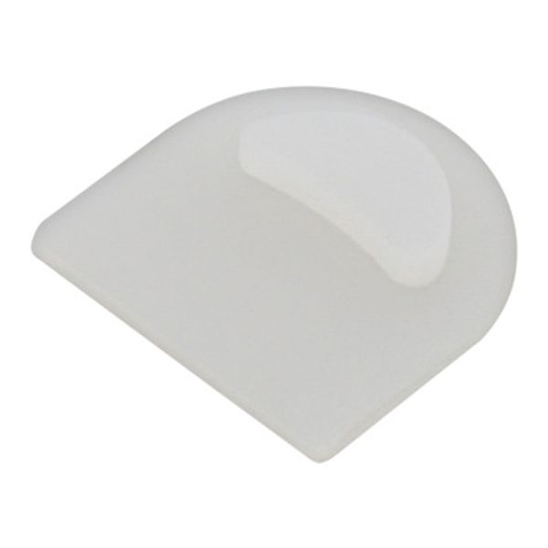 Silicone end cap closed for LED silicone profile 16x16 round image 1