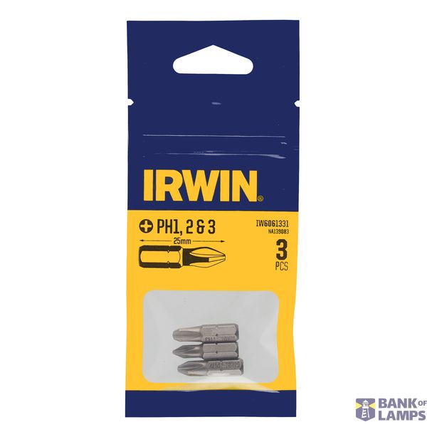 BITS, SCREW DRIVER, PH1,2,3 25MM image 2