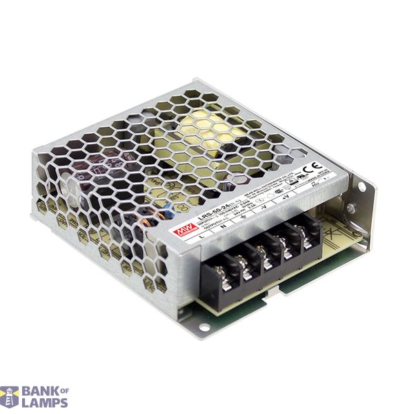 LRS-50-24 Switching power supply, closed, 52,8W, 24V, 2,2A, MEAN WELL image 1