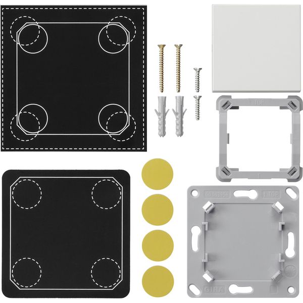 mount.kit EnOcean WL wall transm. 1-g System 55 p.white m image 1
