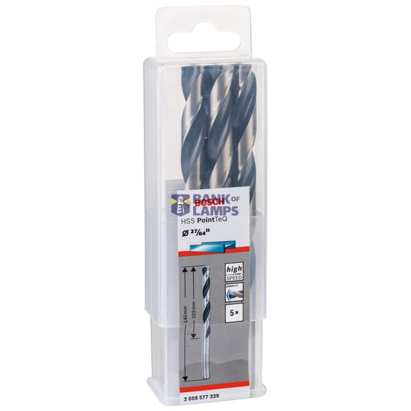 HSS Twist Drill Bit PointTeQ 27/64", 5 pcs. image 2