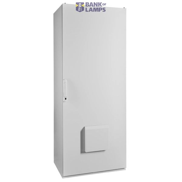 Outdoor cabinet, 1-door IP55, H=2000 W=1000 D=400 mm, RAL7035 image 1