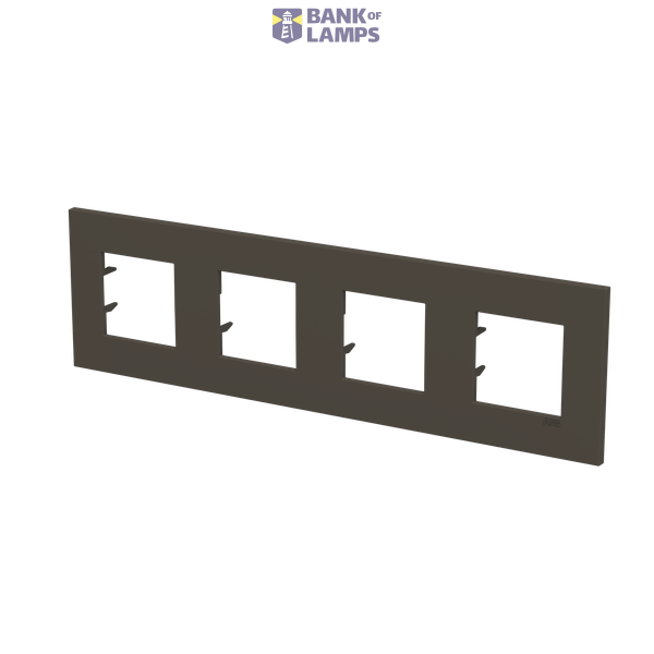 Frame 4-gang - ABB logo - Anthracite image 2